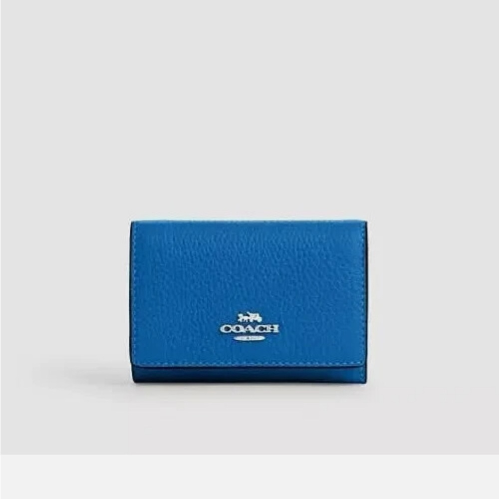 Coach Blue Leather Wallet